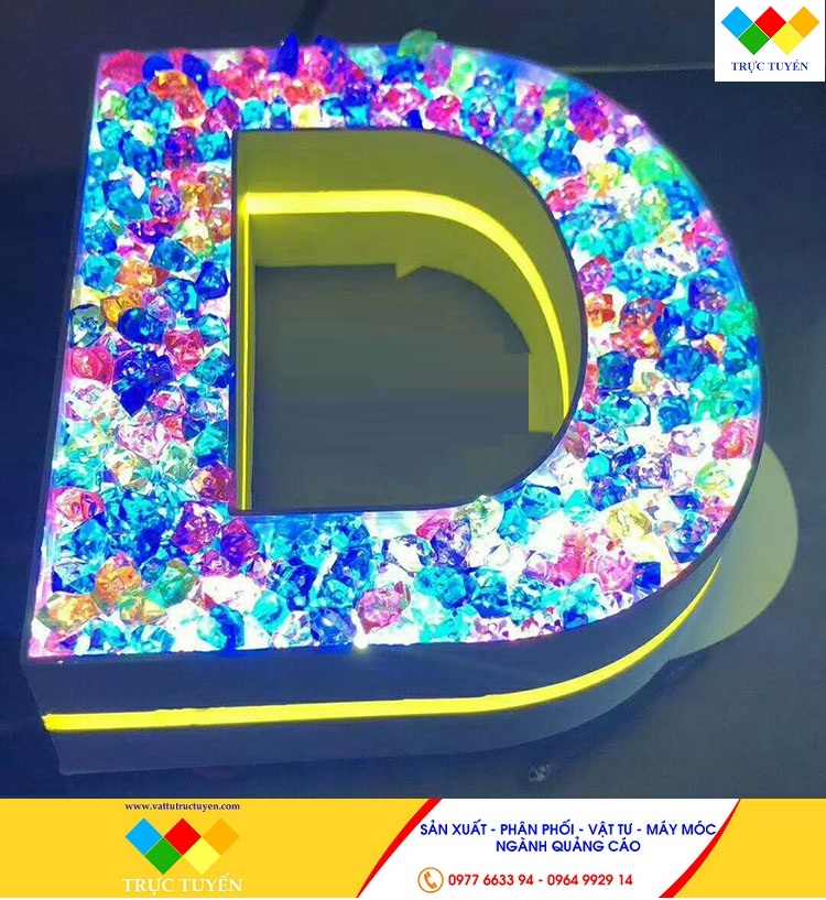 Hạt nhựa giả đá , hạt đá acrylic ,hạt đá làm chữ nổi quảng cáo ,hạt đá xuyên sáng