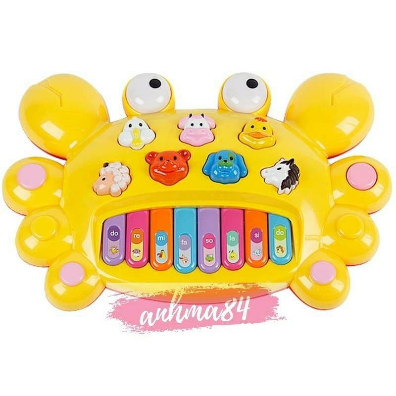 - đồ chơi đàn hình cua cho bé - đàn cua có pin nhạc ngộ nghĩnh - no.222 - anhma84 store