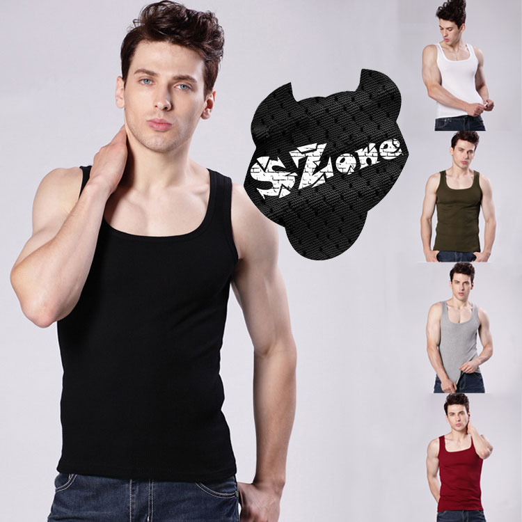 Combo 3 Áo ba lỗ trơn cổ vuông nam cá tính, Áo ba lỗ nam cổ vuông SA455