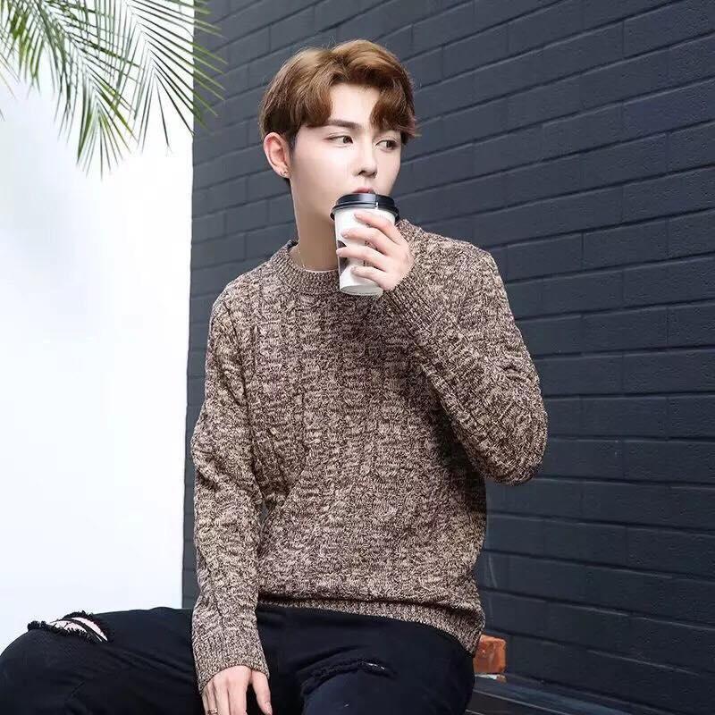 Áo Len Nam Đẹp Cổ Tròn, Phong Cách Hàn Quốc Mẫu Mới - Thời trang Thu Đông