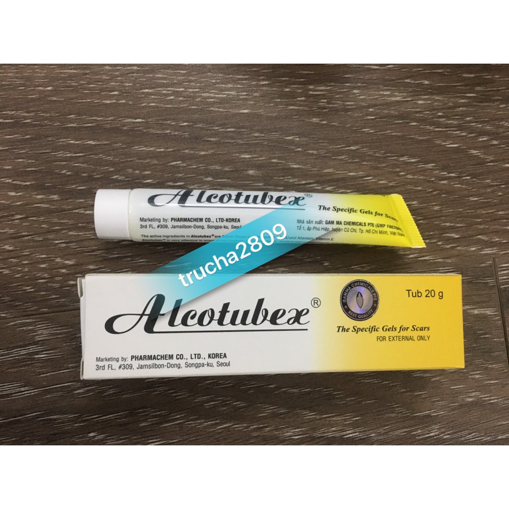 Alcotubex 20g kem sẹo lồi, sẹo phì đại
