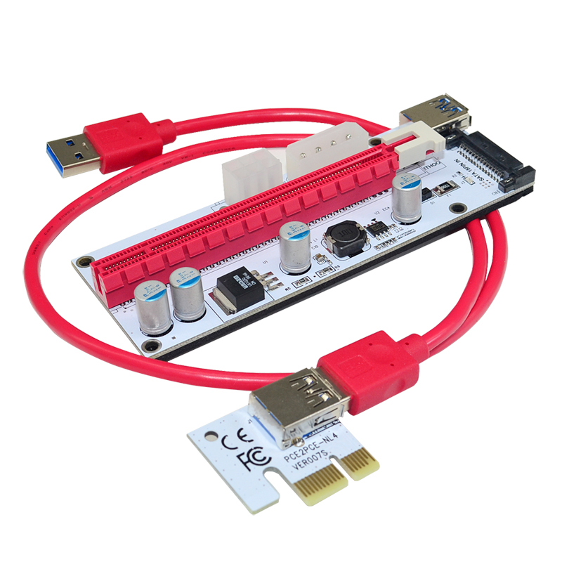 [HCM]Bộ dây Riser PCIe 1x To 16x USB 3.0 loại cao cấp mới 100%