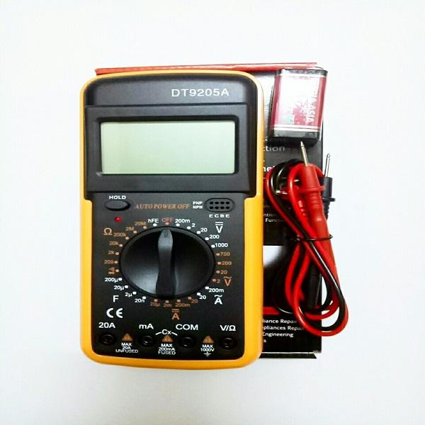 [HCM]Đồng hồ đo vạn năng DT _ 9205A(Đen phối vàng)(trọng nghĩa shop)