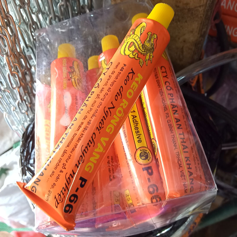  Tuýp Keo Rồng Vàng P-66   Keo Con Chó  