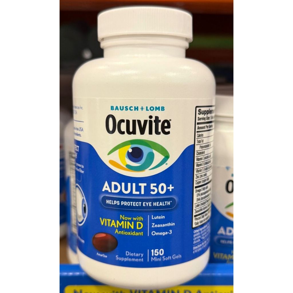 Ocuvite 50+, 150 viên nang mềm (Hạn sử dụng: 3/2027)