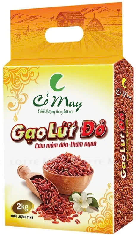 Gạo lứt đỏ Cỏ May túi 2 kg