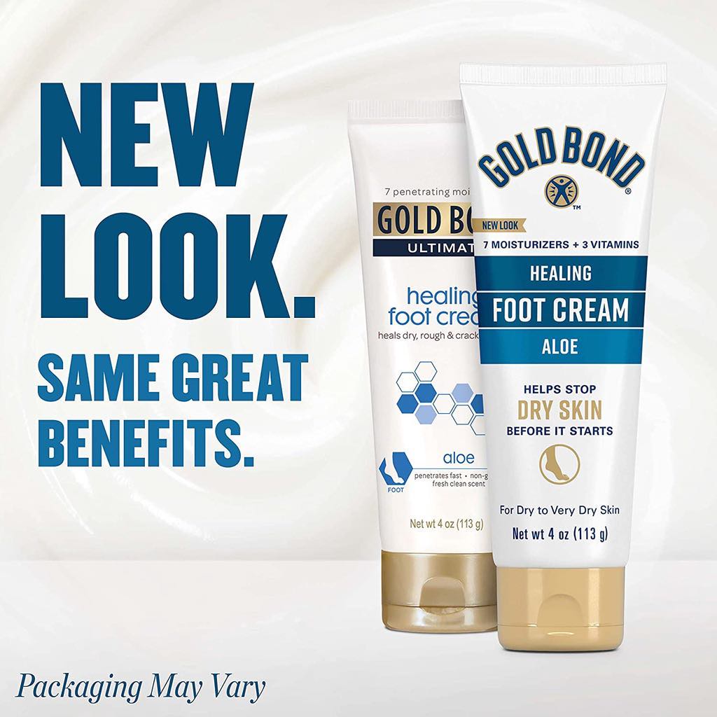 Kem dưỡng da chân nứt nẻ gold bond ultimate healling foot cream 113g mẫu mới