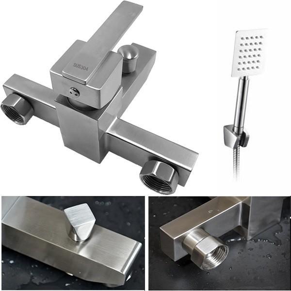 [HCM]Bộ Củ Sen Tắm Nóng Lạnh và Tay Sen Tắm và Dây Sen INOX 304 CS8001 HÀNG CAO CẤP BAO XÀI BAO ĐỔI MỚI 1 NĂM CỦ SEN VUÔNG LOẠI 1