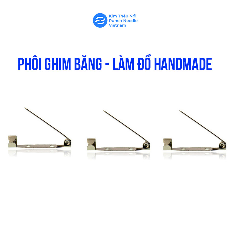 Phôi ghim băng chuyên dụng làm trâm cài áo, làm đồ handmade nhiều kích thước