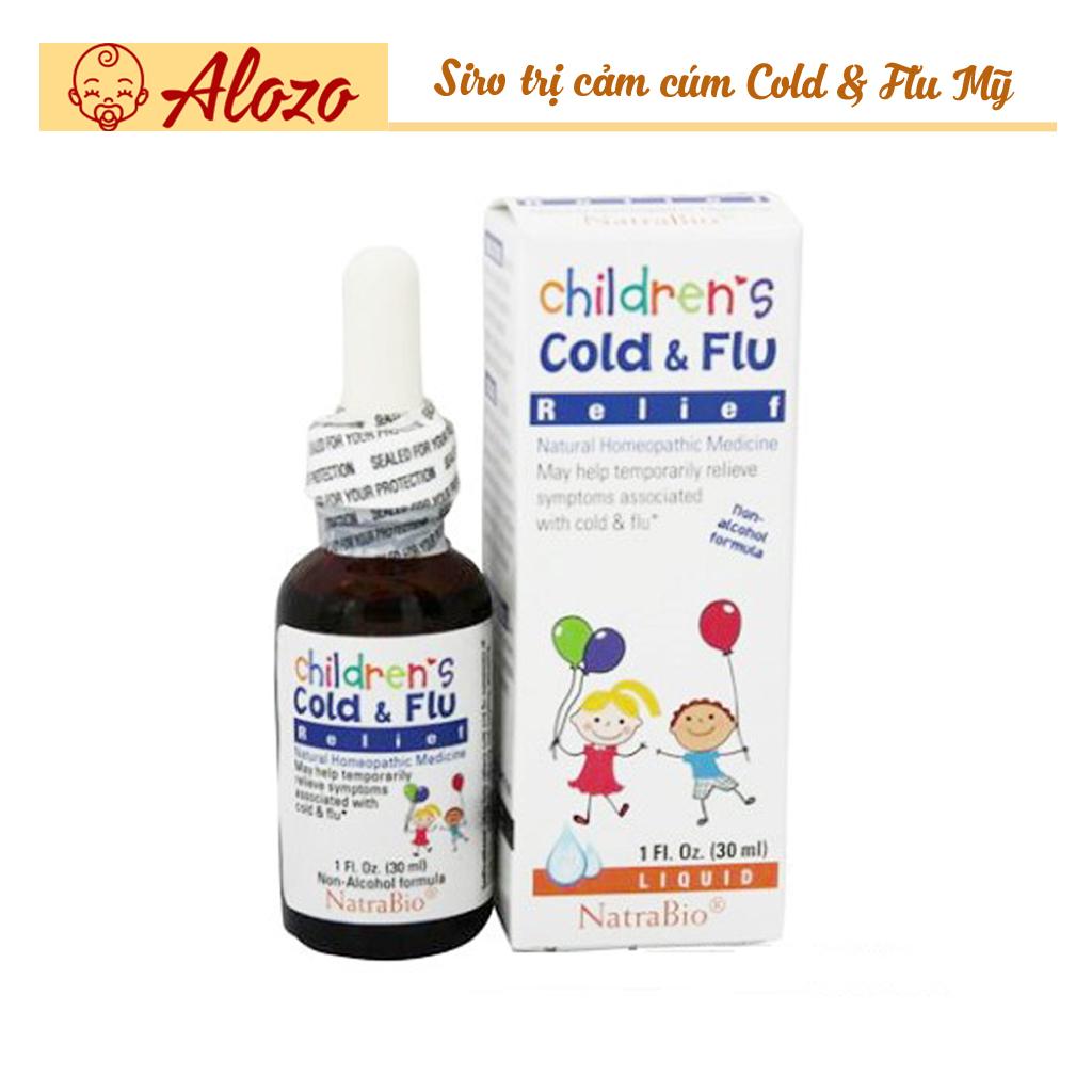 Siro Trị Cảm Cúm Cho Bé Cold & Flu Chính Hãng Của Mỹ 30ml