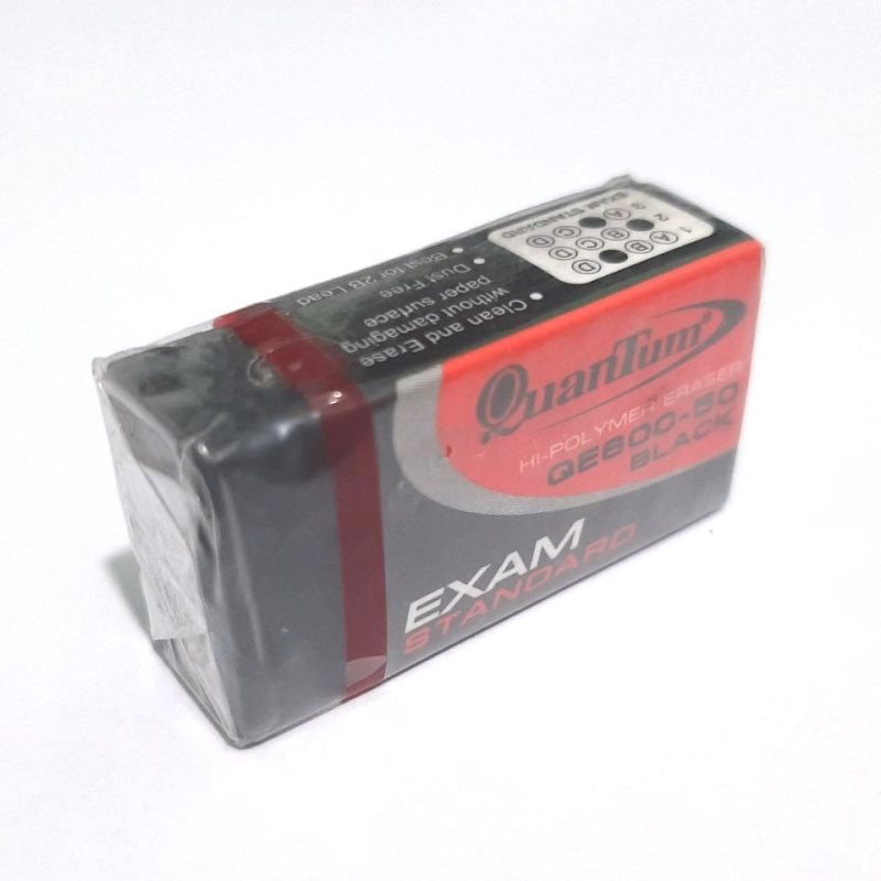 01 hộp 50 cục gôm/tẩy thái lan - gôm đen quantum qe600