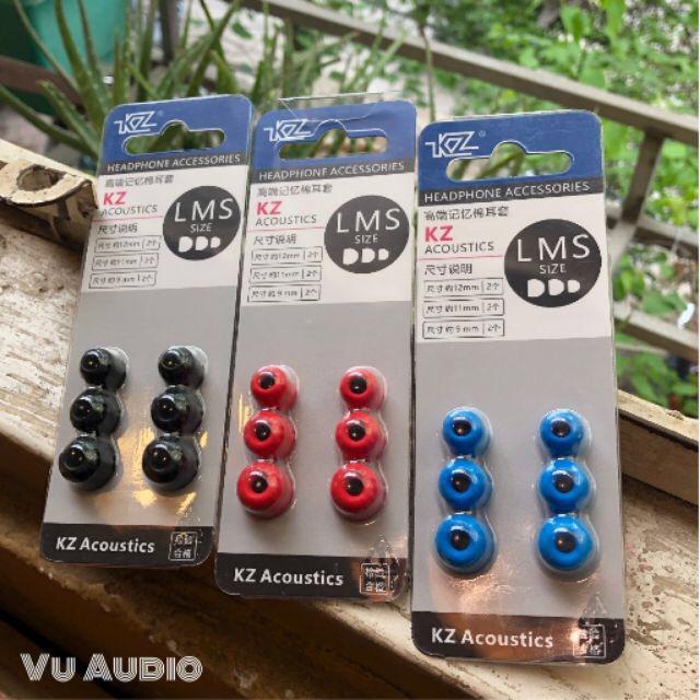 Bộ nút tip tai nghe bọt biển KZ (3 đôi) - foam tip cho tai nghe