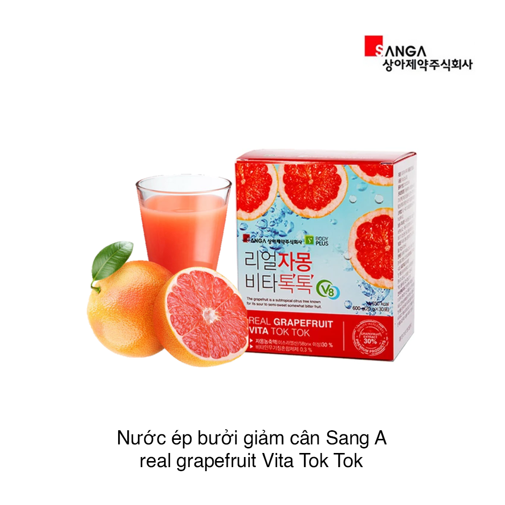 Trà Bưởi Giảm Cân Đẹp Da Real Grapefruit Vita Tok Tok SangA Hàn Quốc