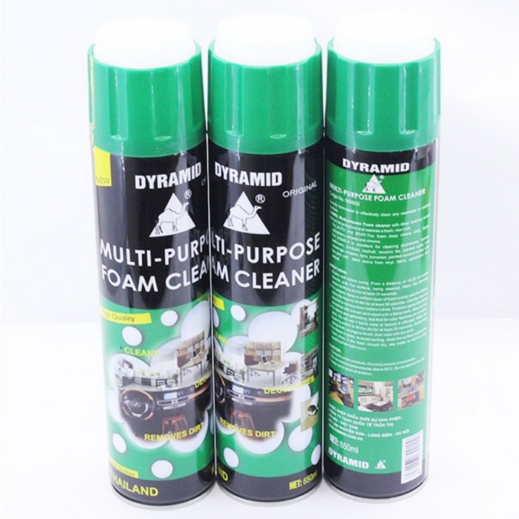 Chai xịt bọt đa năng vệ sinh ghế da nội thất ô tô Foam Cleaner