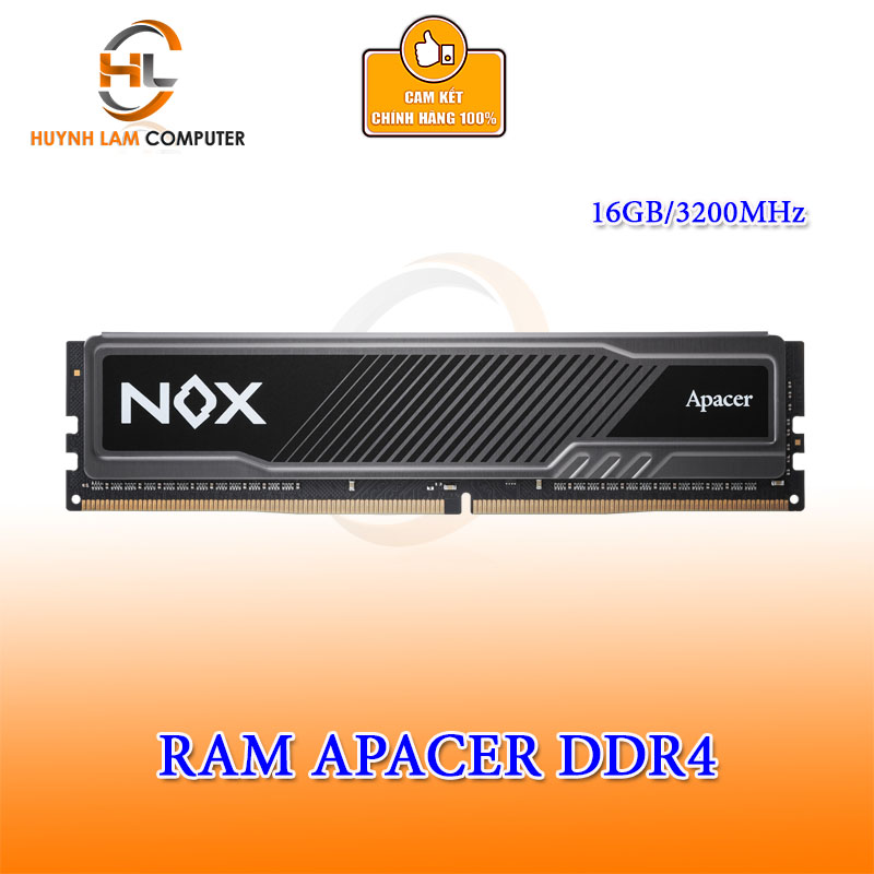 Ram Apacer 16GB NOX DDR4 3200MHz Tản dày - Hàng chính hãng