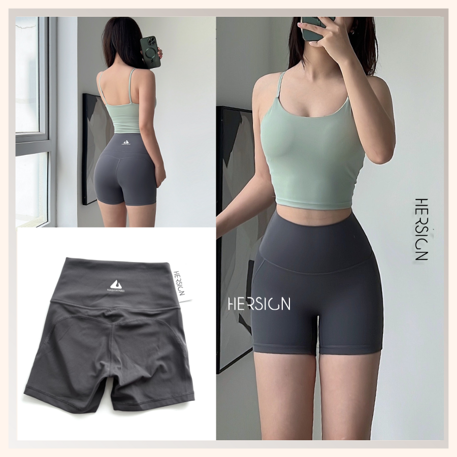 Set đồ tập gym nữ Bộ quần áo thể thao nữ Áo croptop quần đùi HERSIGN-SMIX11N24B
