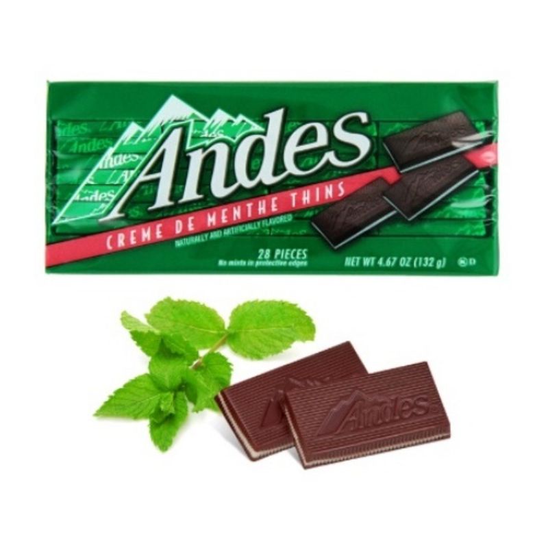 1 thùng kẹo socola Andes bạc hà Mỹ 132g