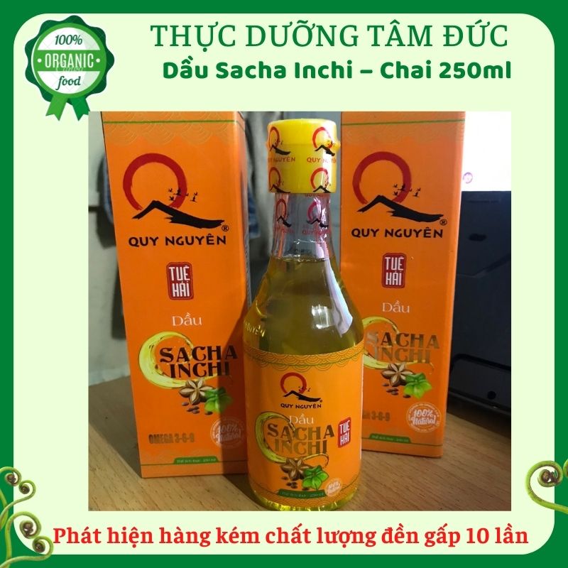 Dầu Sachi (sacha inchi) Quy Nguyên – Chai 250ml Tâm Đức