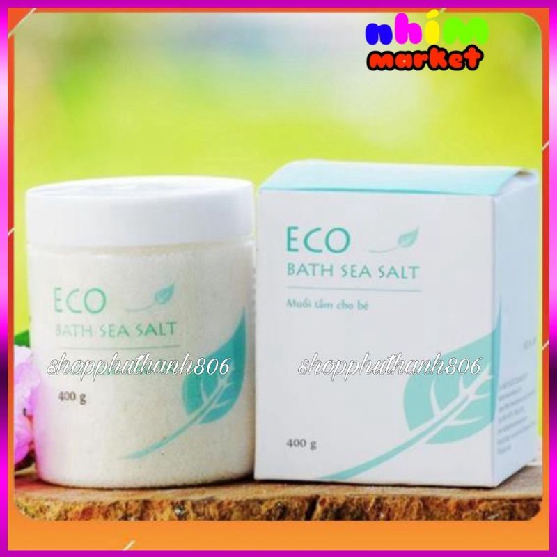 MUỐI TẮM BÉ Eco 400g HẾT RÔM SẨY, CỨT TRÂU, HĂM DA, MỒ HÔI TRỘM - HIỆU QUẢ NGAY TUẦN ĐẦU TẮM CHO BÉ-muối tắm thảo dược eco -muối tắm bé sinh dược eco