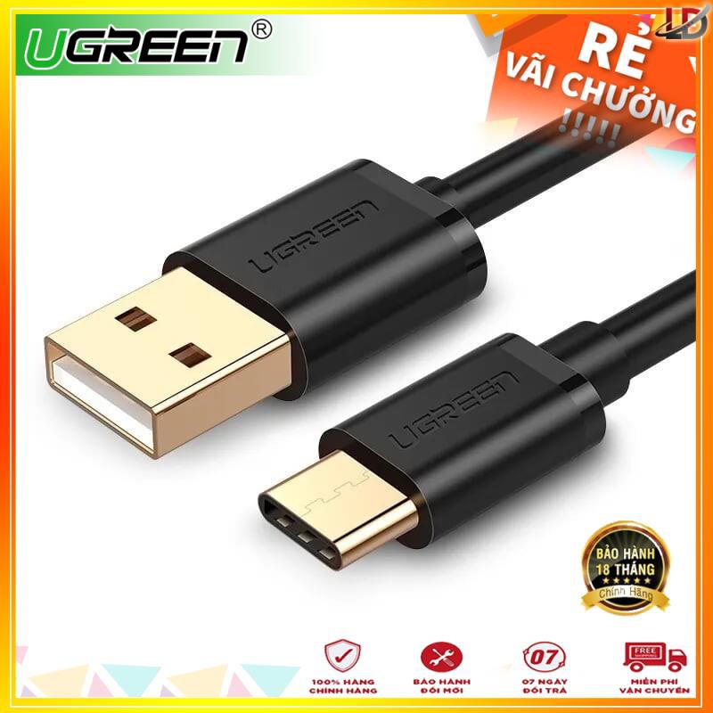 Cáp usb 2.0 sang type-c 1m ugreen 30159