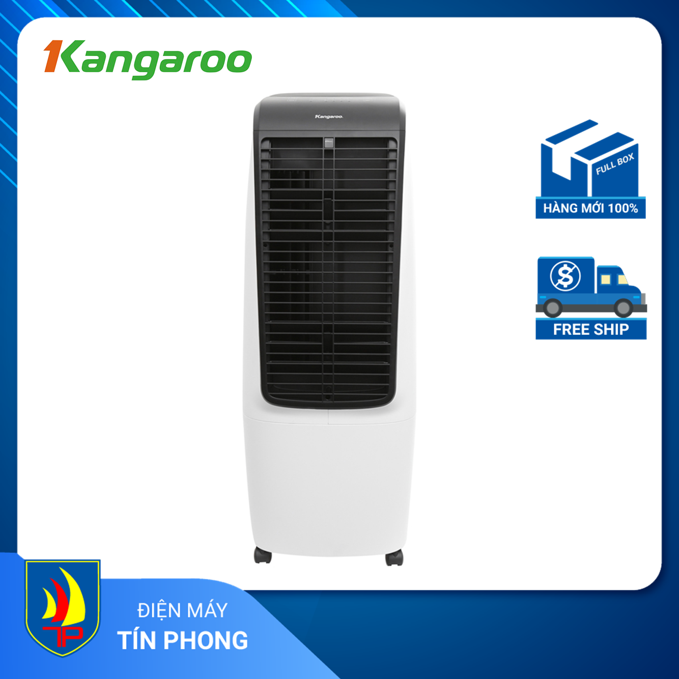 Quạt điều hòa Kangaroo KG50F20, công suất 110W, dung tích 20L, có điều khiển từ xa, hẹn giờ, bảo hành 12 tháng