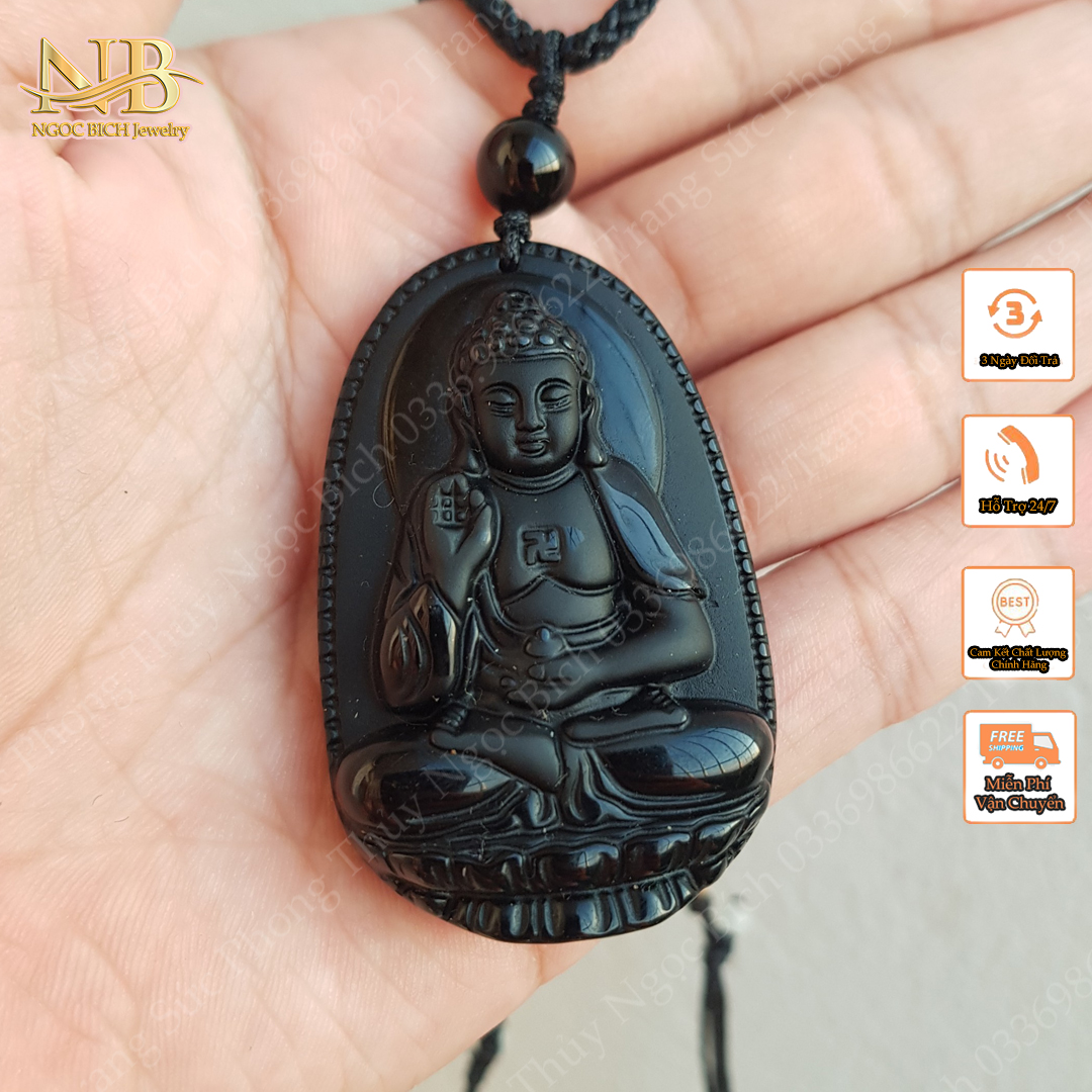 Mặt dây chuyền phật bản mệnh a di đà cho tuổi tuất hợi - nb jewelry