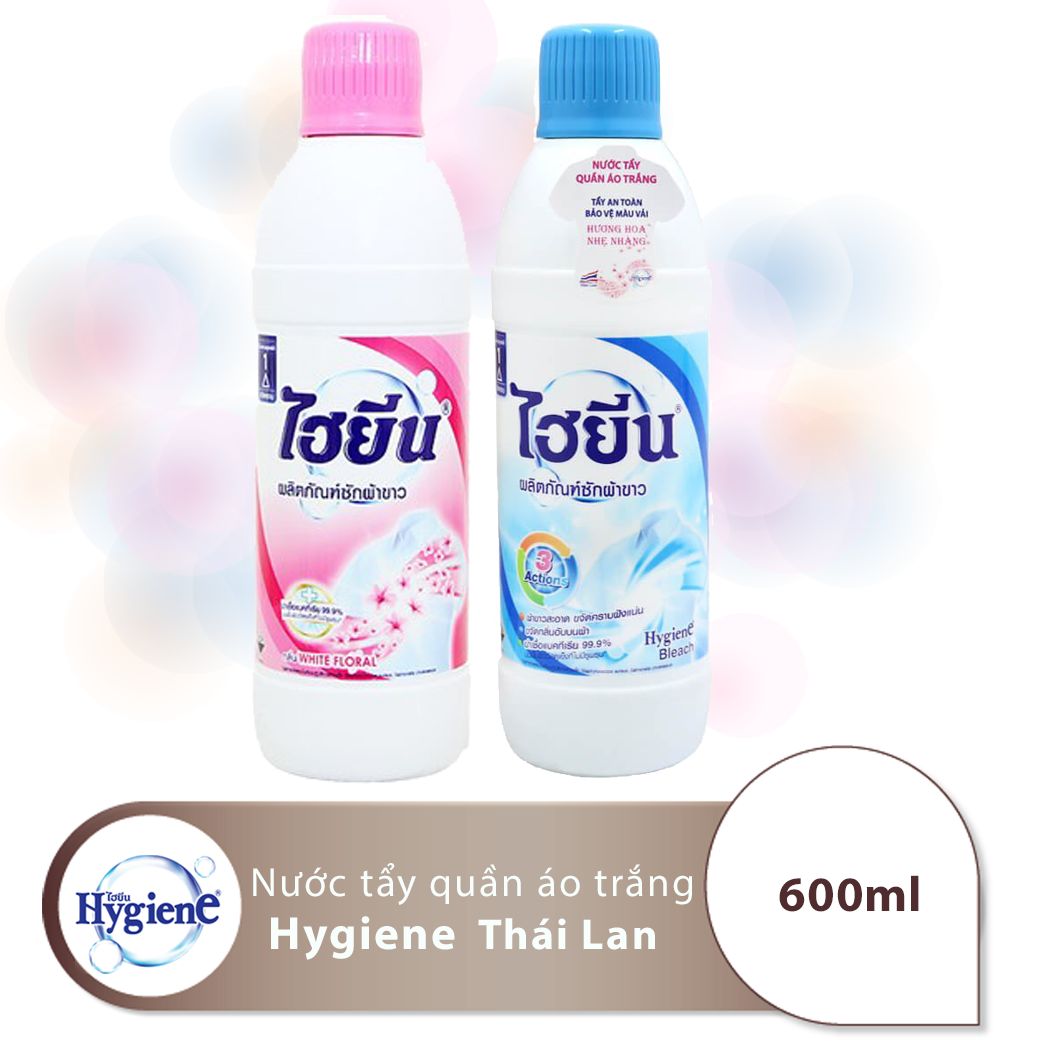 Chất Tẩy Trắng Quần Áo Hygiene 600ml - Nước Tẩy Quần Áo Trắng Và Màu Thái Lan 600ml