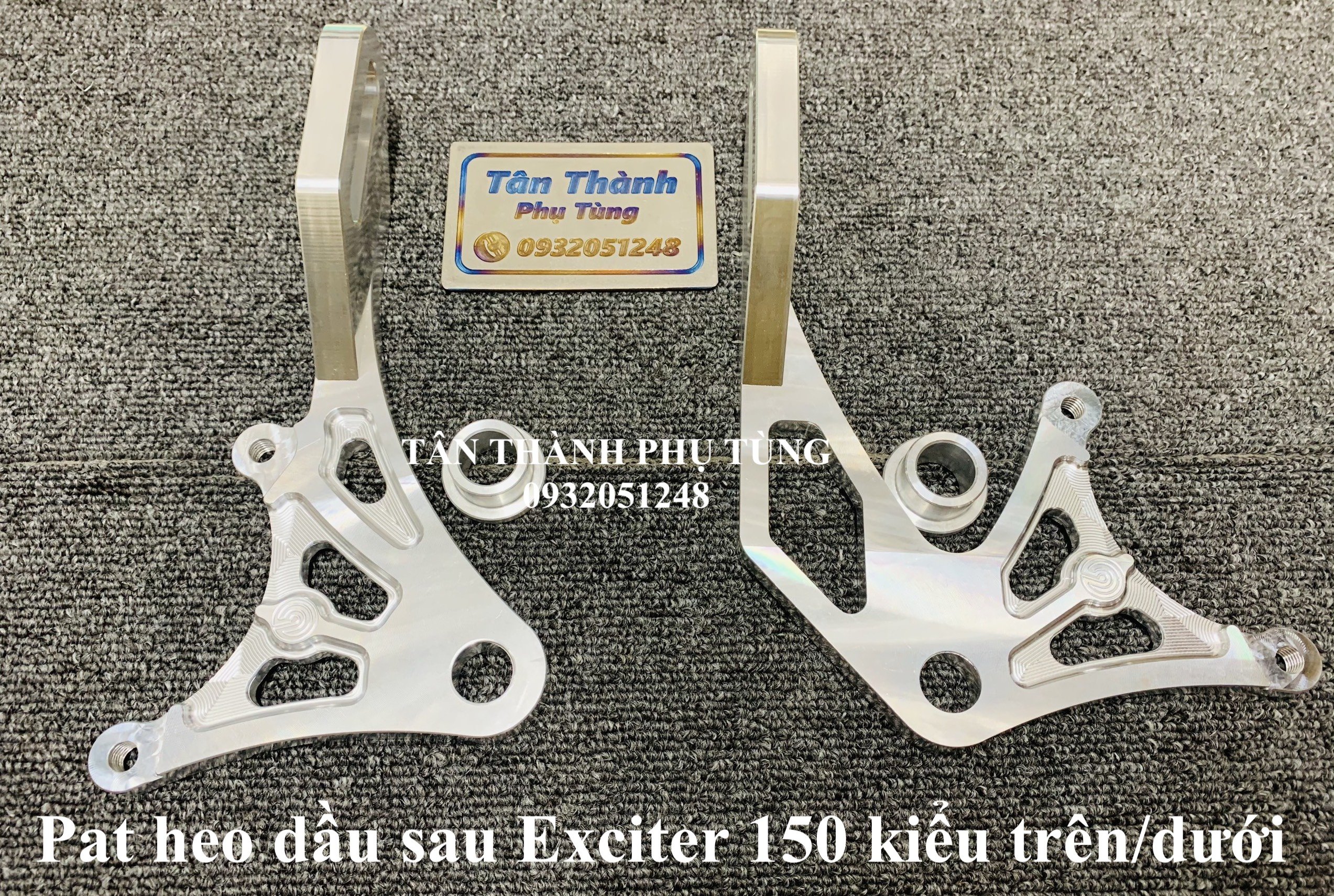Pat heo dầu sau CNC Exciter 150 Heo Brembo đĩa Zin kiểu nằm trên dưới