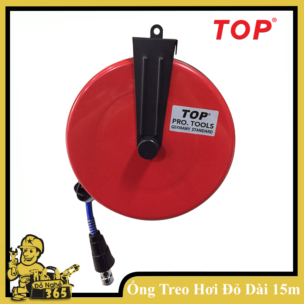 Ống treo hơi áp suất 8MM x 15M (Hộp sắt) TOP , dùng dẫn hơi đến thiết bị sử dụng chuyên dùng cho gara tiệm sửa xe phân xưởng nhà máy, ống có thể treo lên cao tự động rut dây rất tiện lợi cho quá trình sử dụng