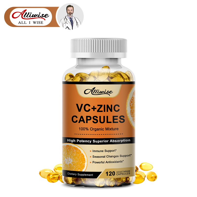 Alliwise Ascorbic Acid Vitamin C + Zinc Complex Bioactive Vitamin C For