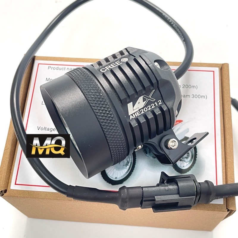 ( Sỉ ZAL0) Đèn Trợ Sáng L4X  mQ Cao Cấp 35w Chip LED CREE , Vỏ Nhôm CNC , Chóa Đèn Sâu + Bảo Hành 12 Tháng Đổi Mới