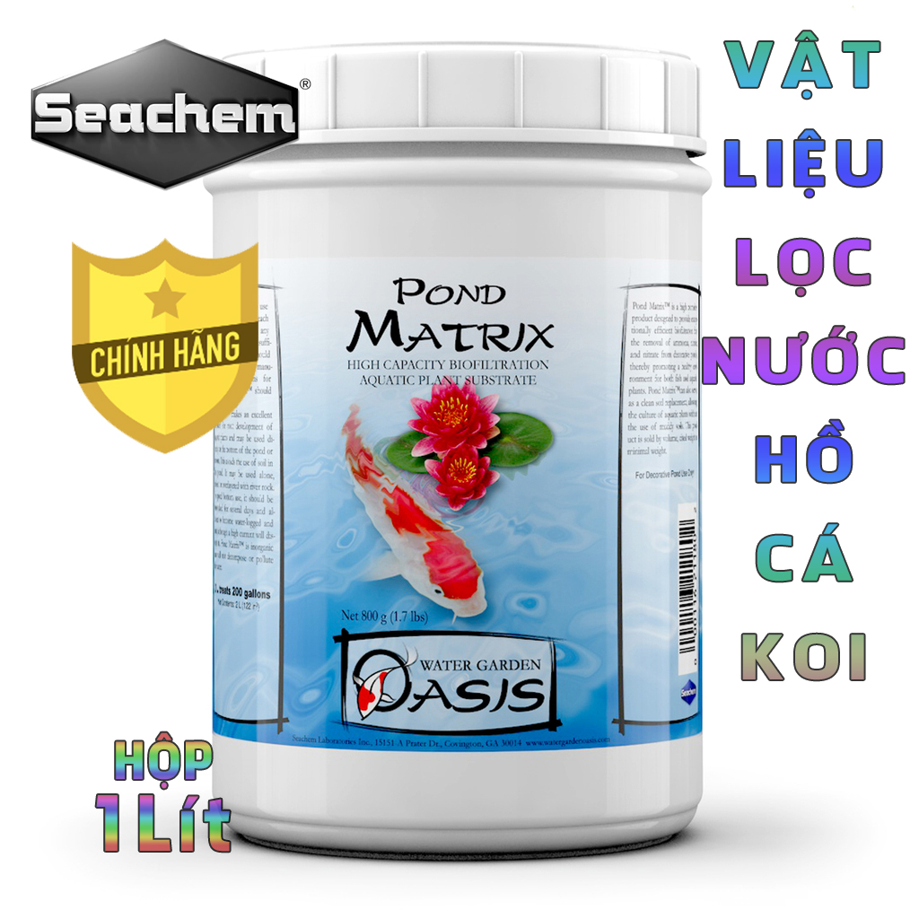 Vật liệu lọc Seachem - Pond Matrix giúp vi sinh phát triển xử lý nước hồ cá Koi hồ thủy sinh