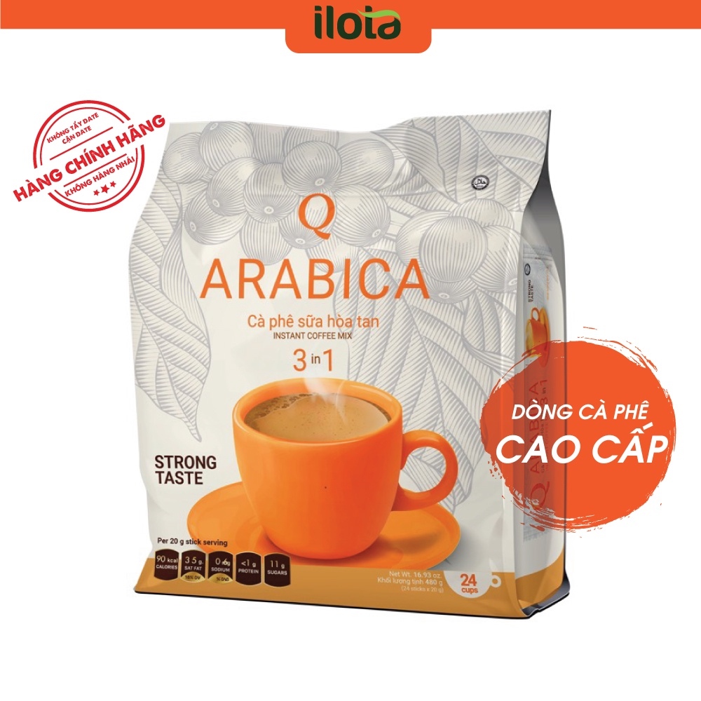 Cà phê Hòa tan 3in1 Arabica cafe sữa uống liền ca phe Trần Quang Coffee