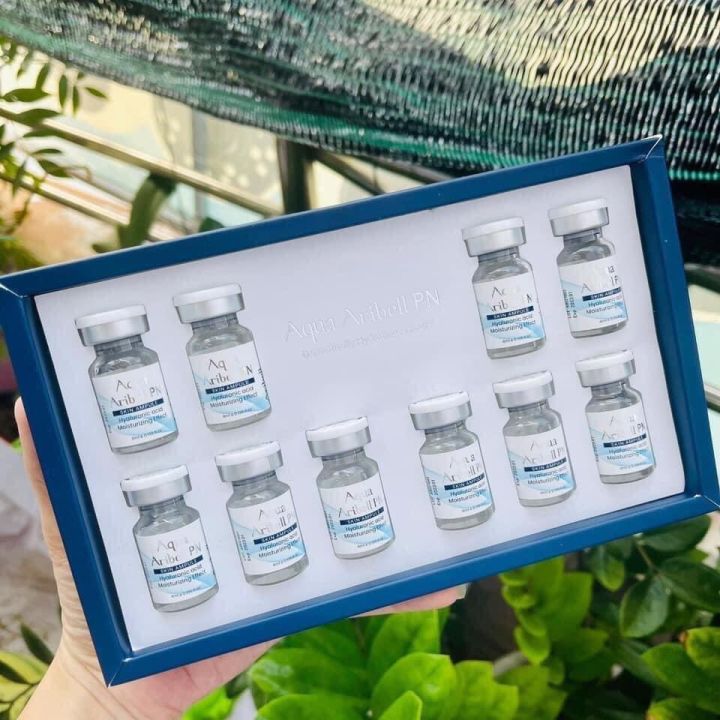 Tinh chất căng bóng da cá hồi aqua aribell pn - 1 hộp 10 lọ
