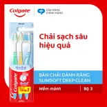 Bàn chải đánh răng Colgate SlimSoft Deep Clean sạch sâu hiệu quả
