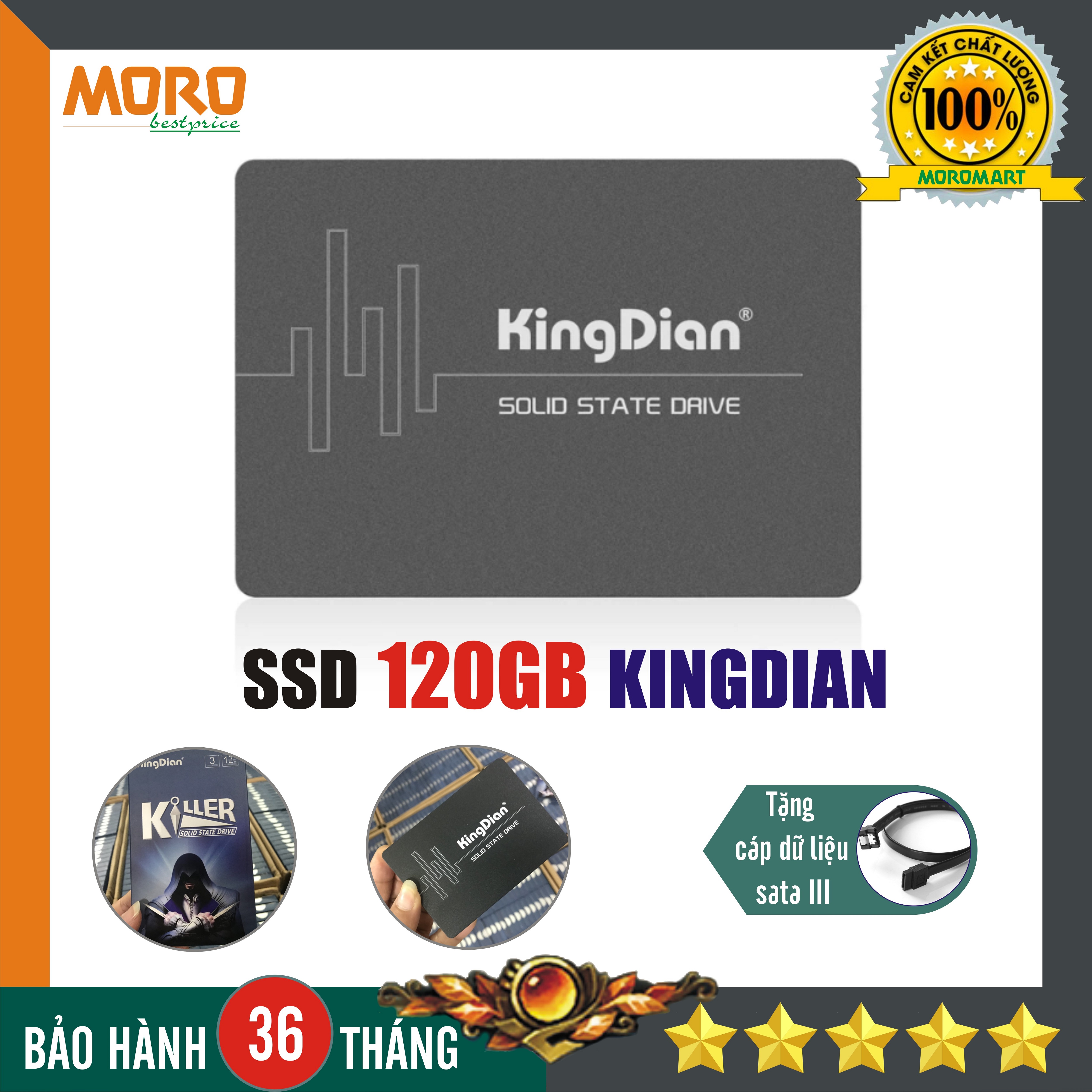Ổ cứng SSD 120G KingDian - Chính hãng bảo hành 3 năm!