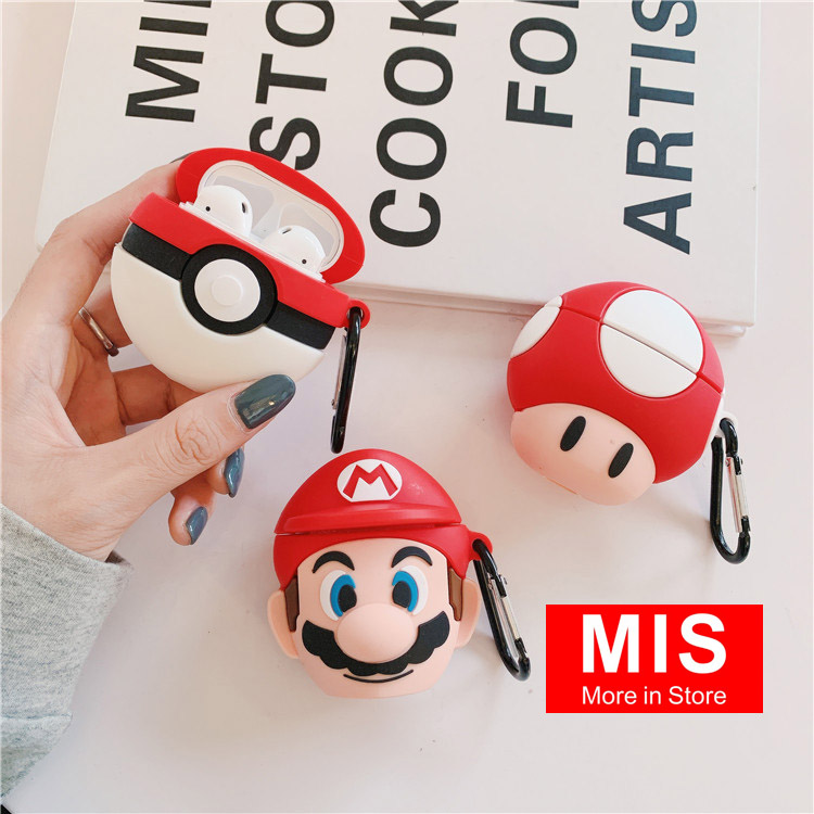 Ốp Tai Nghe AirPods 1 2, Hộp Đựng Tai Nghe AirPods Vỏ Nhựa Silicon Cứng, Chống va đập, Chống Rơi Vỡ, Vỏ Tai Nghe Hoạt Hình Cartoon Cho AirPods, Case Tai Nghe Bluetooth Không Dây Cho Vỏ AirPods TN010PK