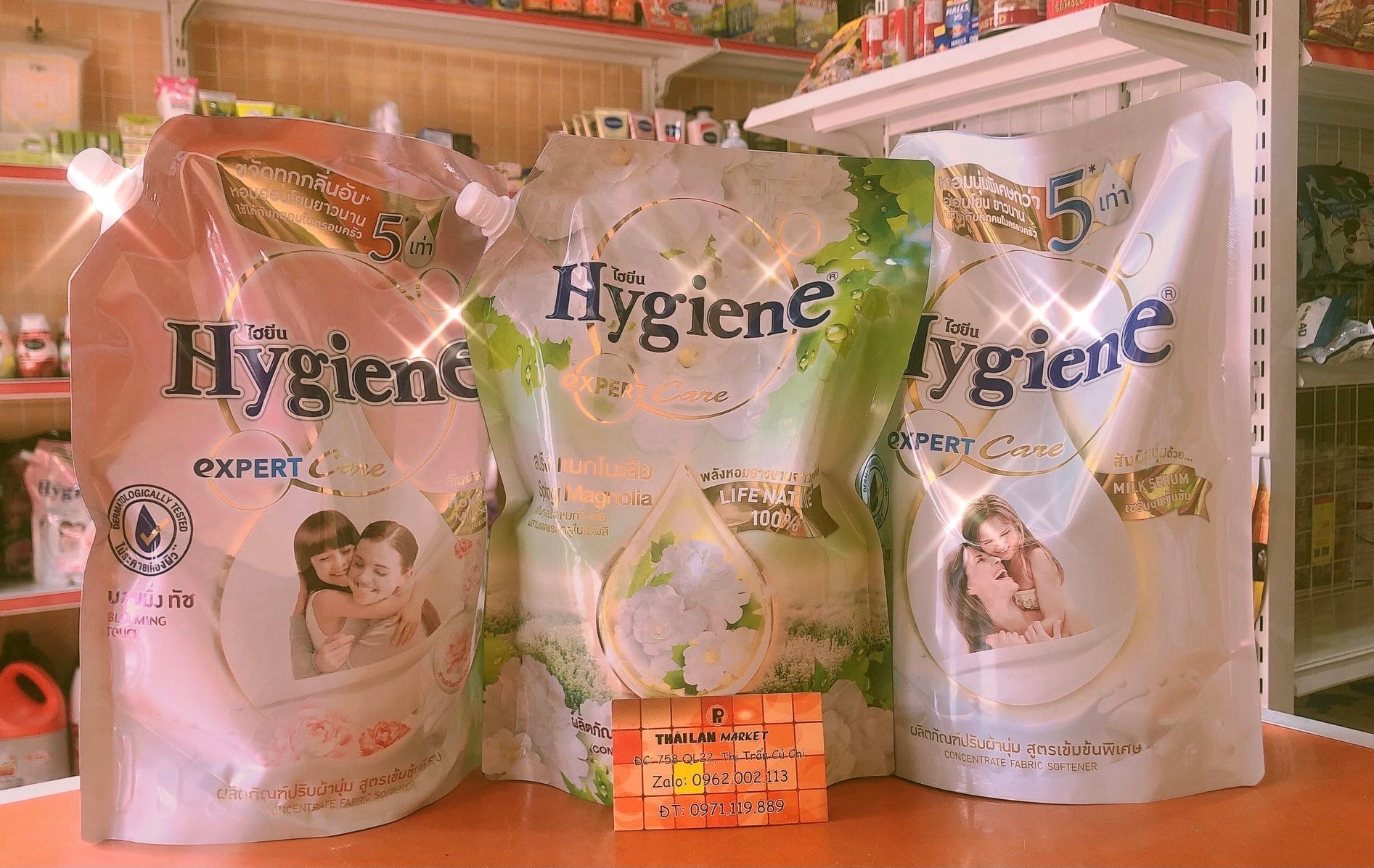 NƯỚC XẢ VẢI HYGIENE TÚI ĐẬM ĐẶC 1300ML THÁI LAN - TÚI NƯỚC XẢ VẢI HYGIENE CHÍNH HÃNG THÁI LAN MARKET