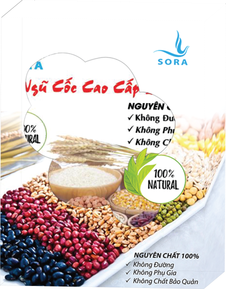 Bột ngũ cốc cao cấp 5 loại hạt Sora nguyên chất 100% 300g