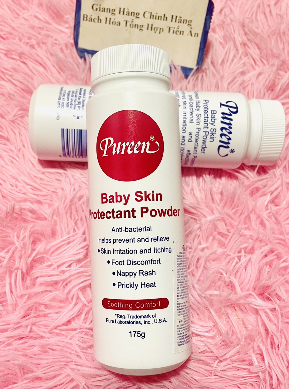 Phấn Rôm Sẩy Bảo vệ da em bé Pureen - Baby Skin Protectant Powder chai 175g