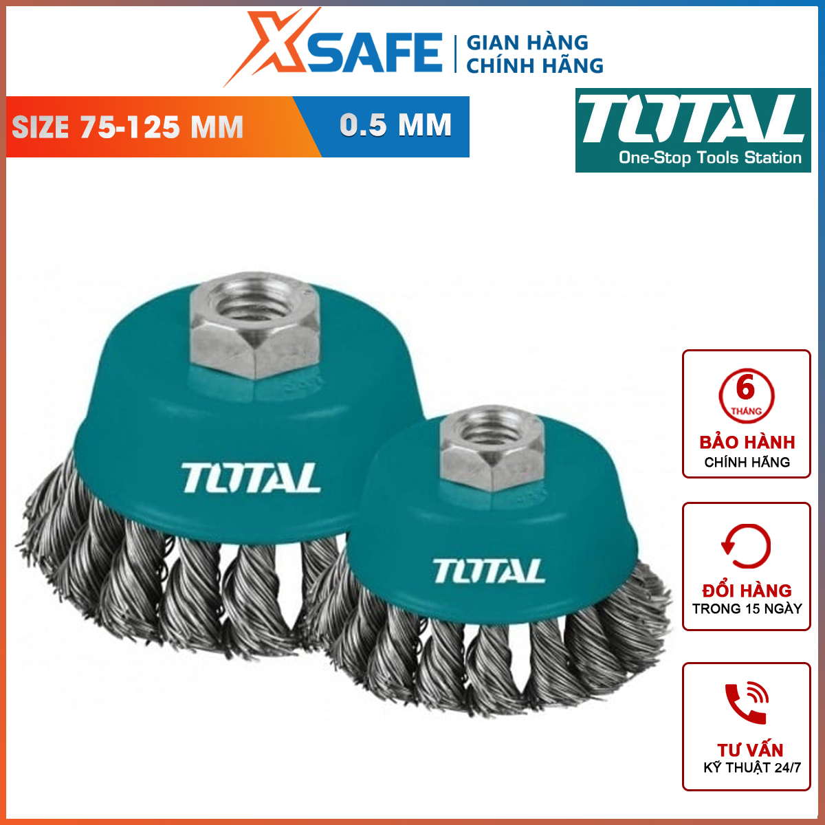 TAC32031.2 Wire Cup Twist Brush with Nut