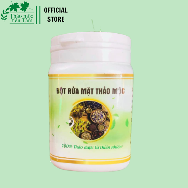 Bột rửa mặt thảo mộc, giảm mụn, giảm nhờn, 200g