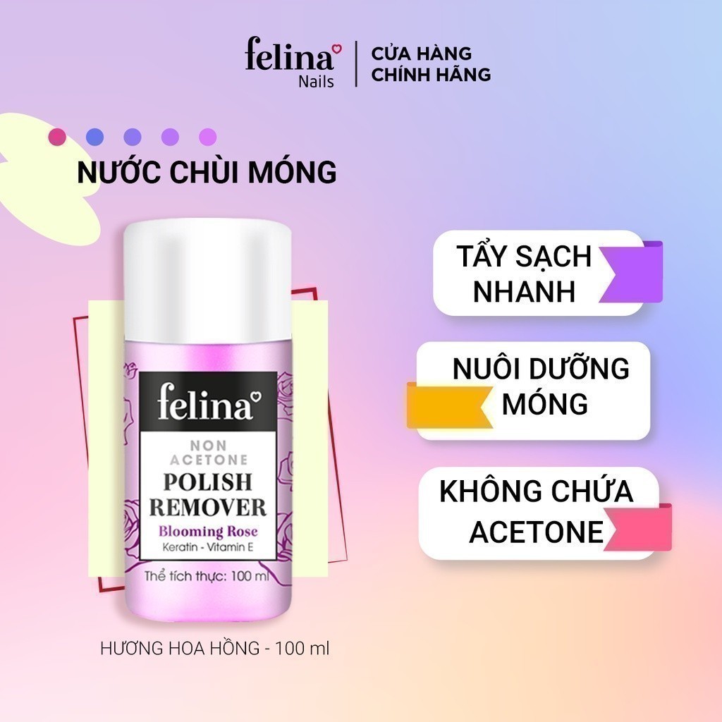 Nước Chùi sơn móng tay Felina 100ml