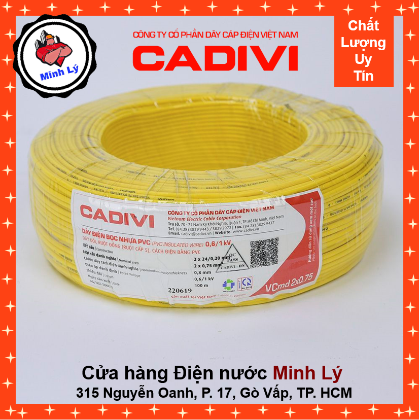 [HCM]Dây điện 2x0.75