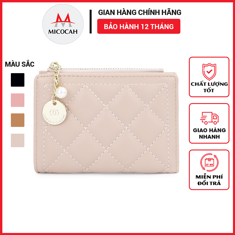 Ví nữ ngắn mini cầm tay đựng tiền chính hãng tailian da mềm cao cấp khoá đồng xu cực đẹp tl43 - micocah mall