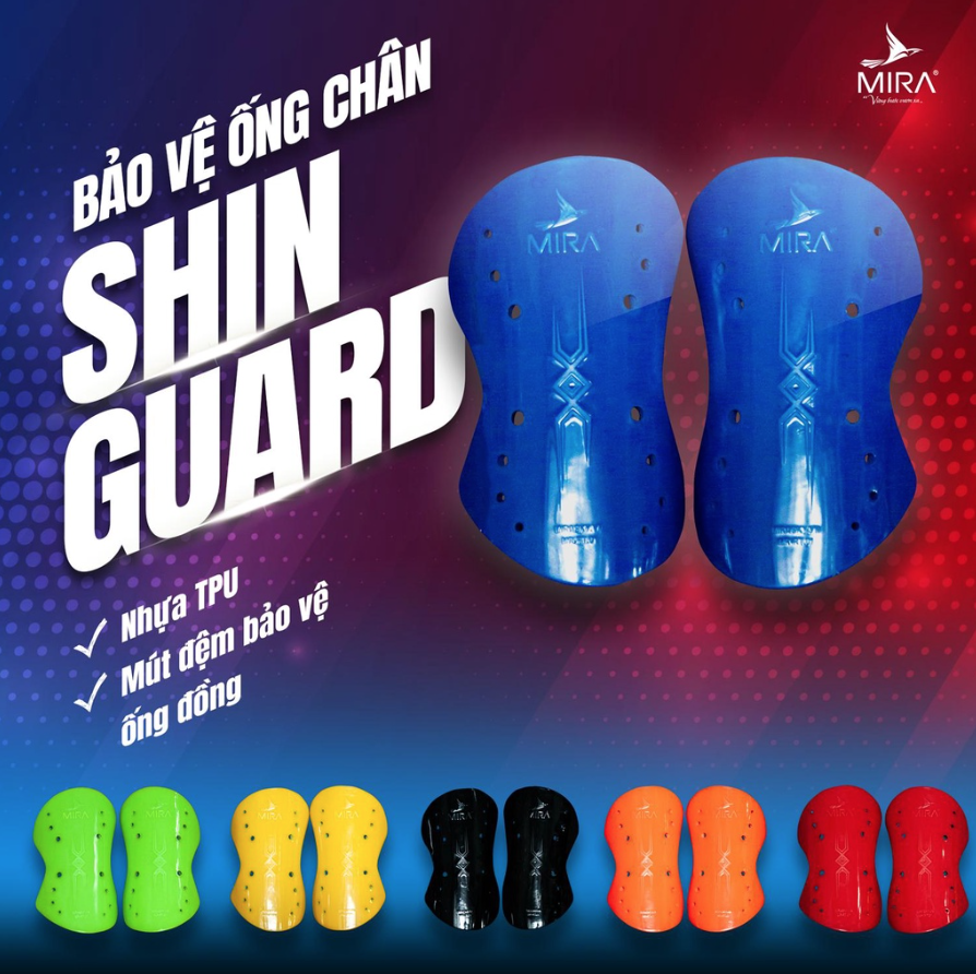 Ốp Bảo Vệ Ống Chân Đá Bóng Mira - Rote Shin Guard Mira - Nhẹ và êm