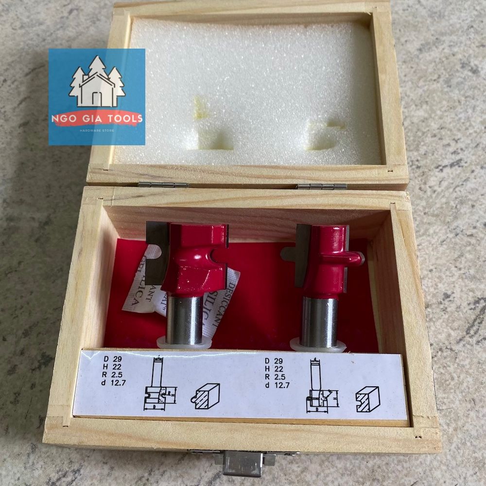 Bộ mũi phay ghép ván cốt 12.7mm King - Japan