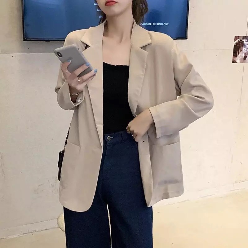 Áo blazer nữ áo vest khoác ngoài phong cách Hàn Quốc chất liệu mềm mịn