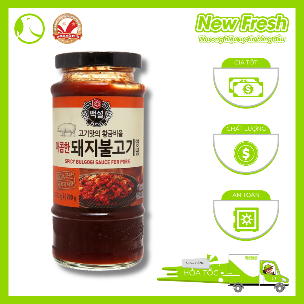 Sốt Ướp Bulgogi Heo Beksul Hàn Quốc - Chai 290Gr