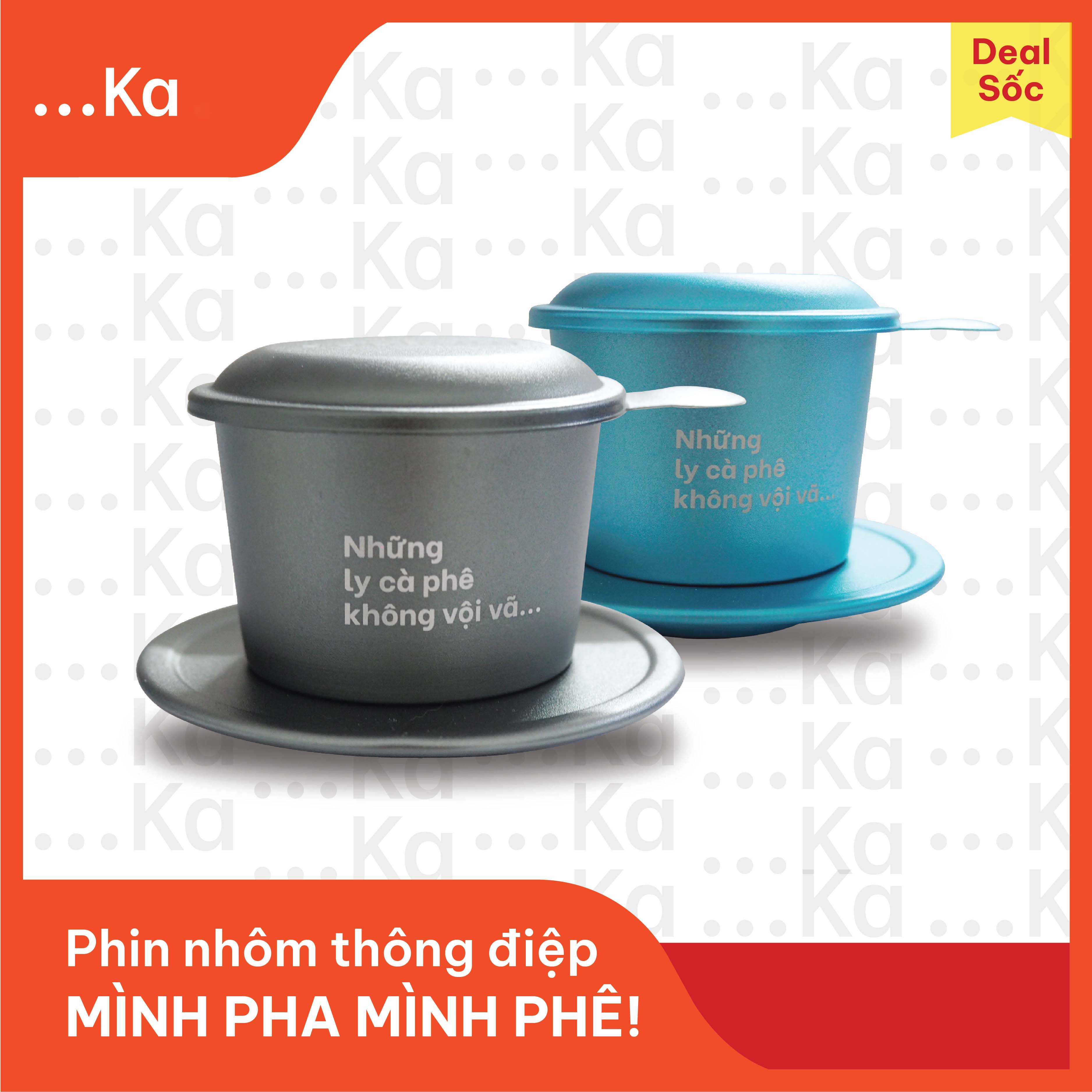Phin pha cà phê, Phin pha cafe chất liệu NHÔM cao cấp thiết kế độc đáo thương hiệu Ka Home brew - KaHomebrew